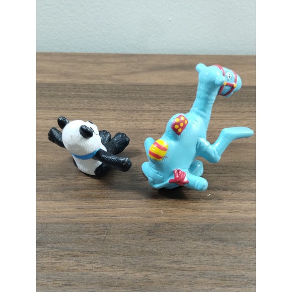 Vtg Raggedy Ann & Raggedy Andy's Blue Camel and Andy Panda PVC Figures Set of 2 - Picture 3 of 4